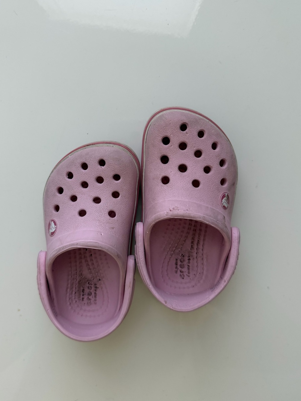Pink Crocs Toddler Size C6